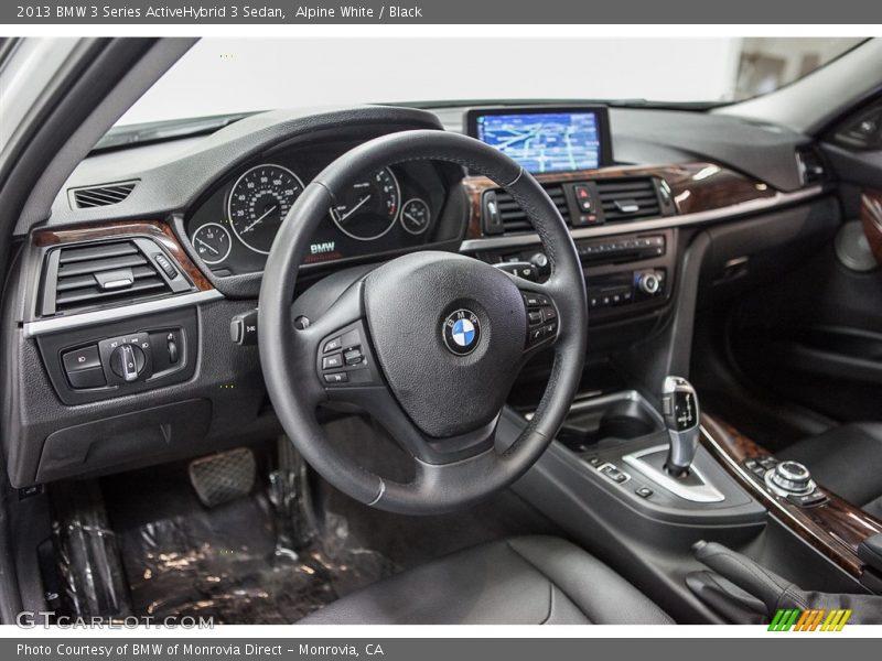 Alpine White / Black 2013 BMW 3 Series ActiveHybrid 3 Sedan