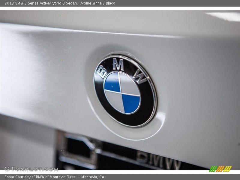 Alpine White / Black 2013 BMW 3 Series ActiveHybrid 3 Sedan