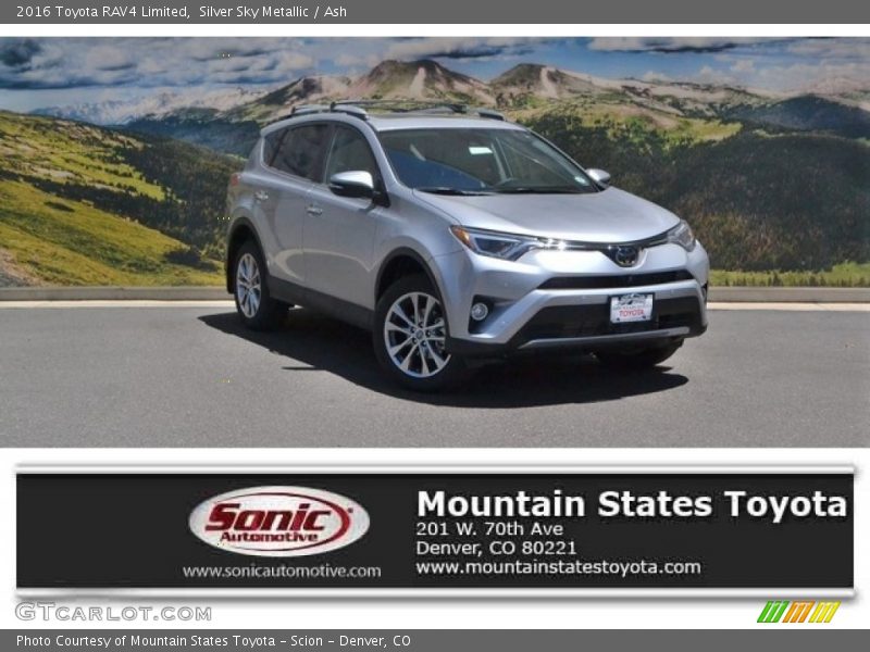Silver Sky Metallic / Ash 2016 Toyota RAV4 Limited