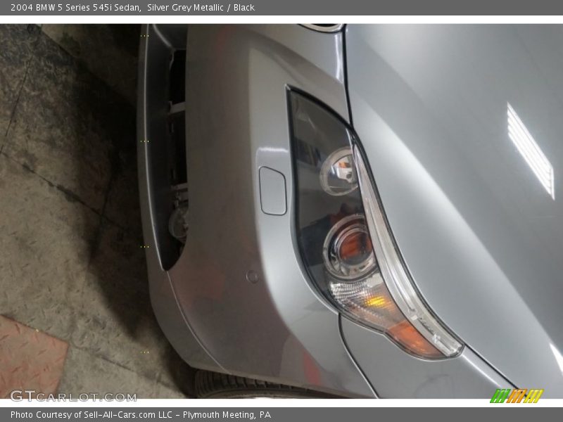 Silver Grey Metallic / Black 2004 BMW 5 Series 545i Sedan