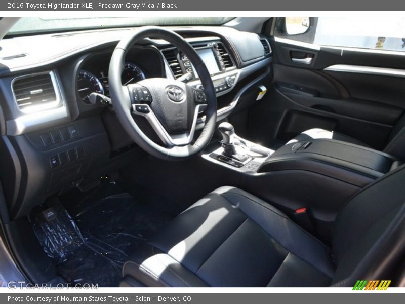 Predawn Gray Mica / Black 2016 Toyota Highlander XLE