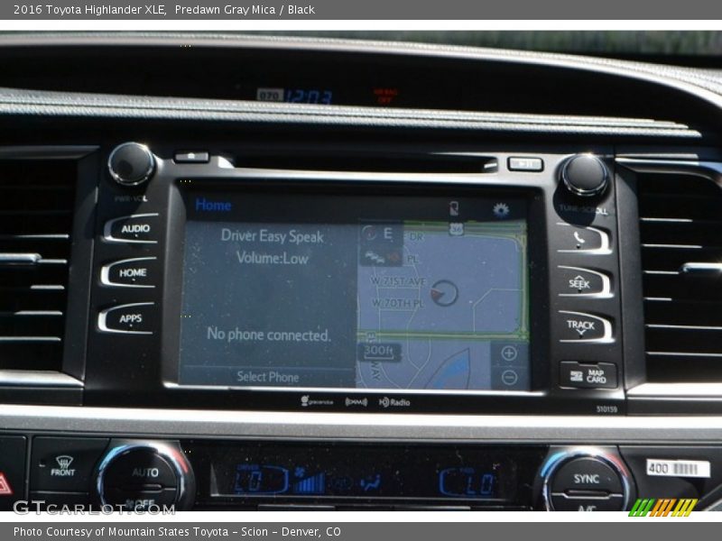 Predawn Gray Mica / Black 2016 Toyota Highlander XLE