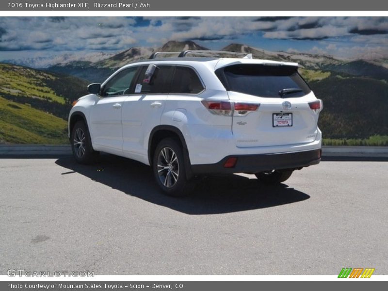Blizzard Pearl / Ash 2016 Toyota Highlander XLE