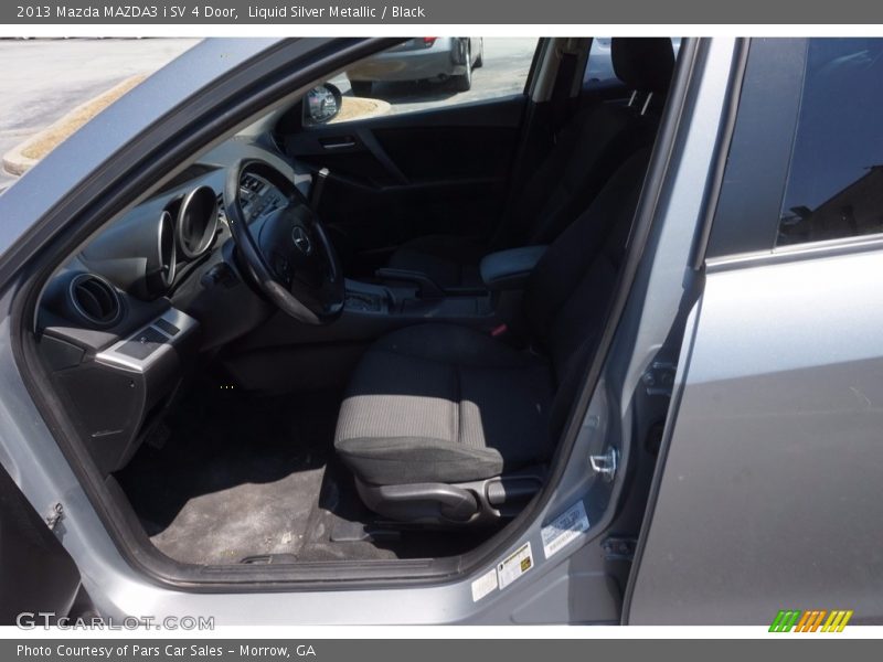 Liquid Silver Metallic / Black 2013 Mazda MAZDA3 i SV 4 Door