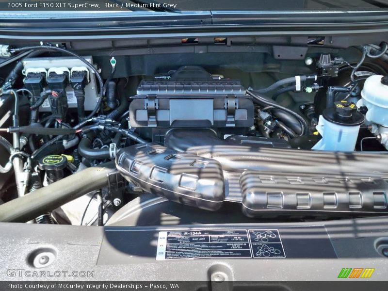 Black / Medium Flint Grey 2005 Ford F150 XLT SuperCrew