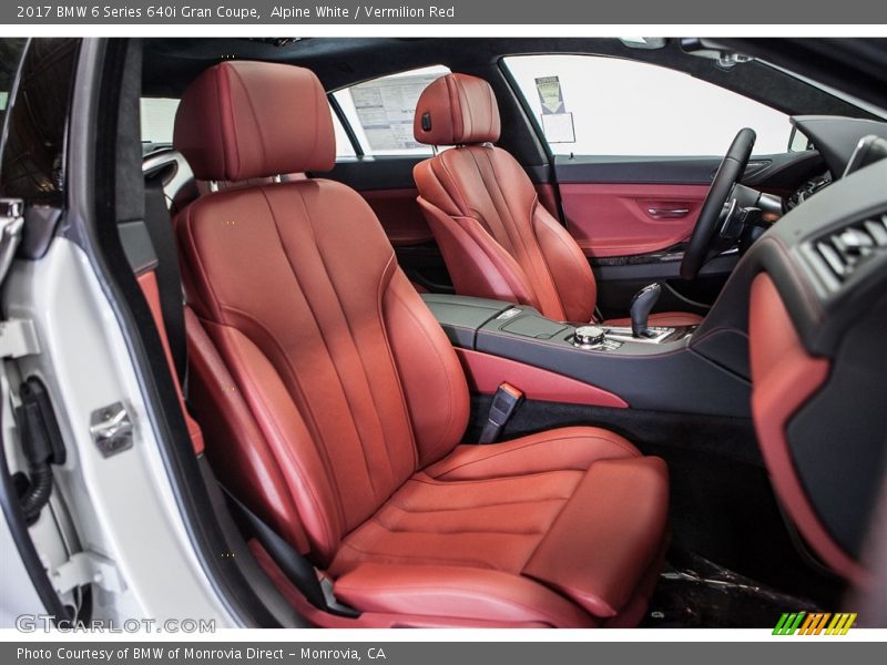  2017 6 Series 640i Gran Coupe Vermilion Red Interior