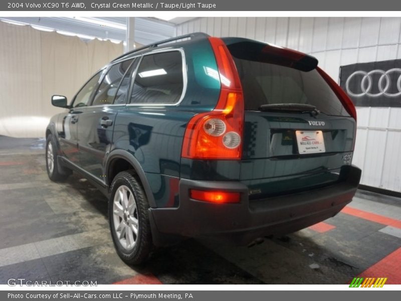Crystal Green Metallic / Taupe/Light Taupe 2004 Volvo XC90 T6 AWD