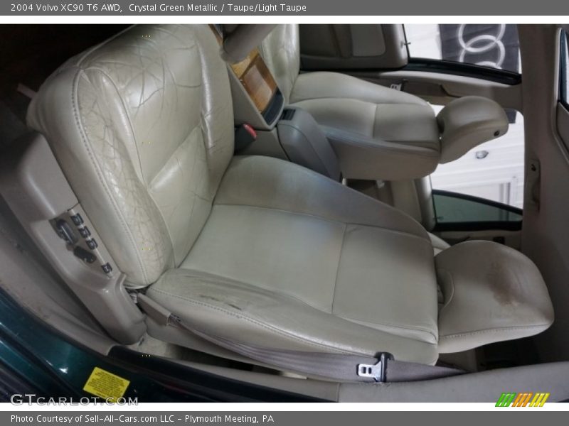Crystal Green Metallic / Taupe/Light Taupe 2004 Volvo XC90 T6 AWD