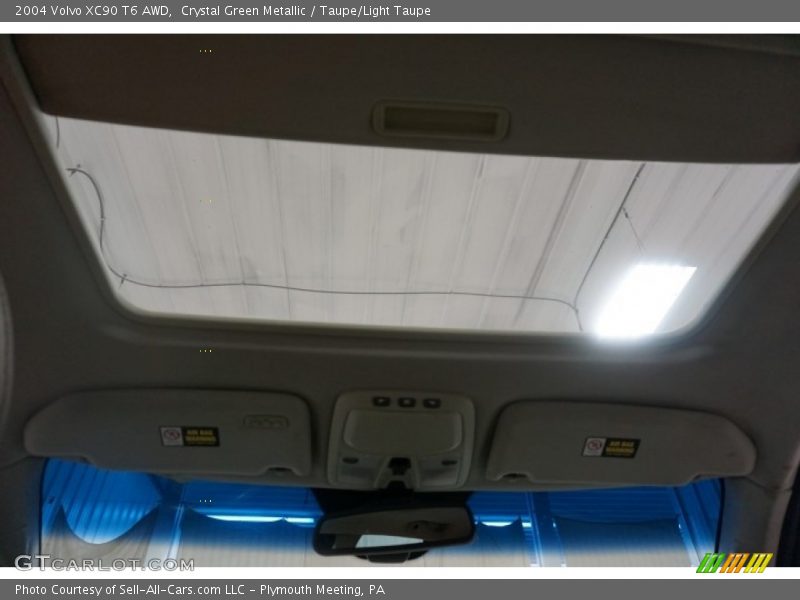 Crystal Green Metallic / Taupe/Light Taupe 2004 Volvo XC90 T6 AWD