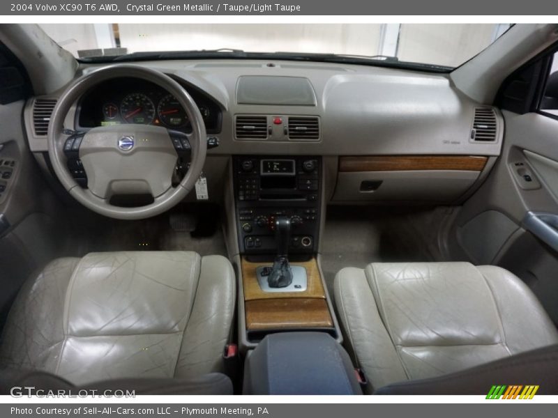 Crystal Green Metallic / Taupe/Light Taupe 2004 Volvo XC90 T6 AWD