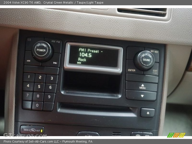 Crystal Green Metallic / Taupe/Light Taupe 2004 Volvo XC90 T6 AWD