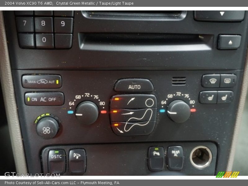 Crystal Green Metallic / Taupe/Light Taupe 2004 Volvo XC90 T6 AWD