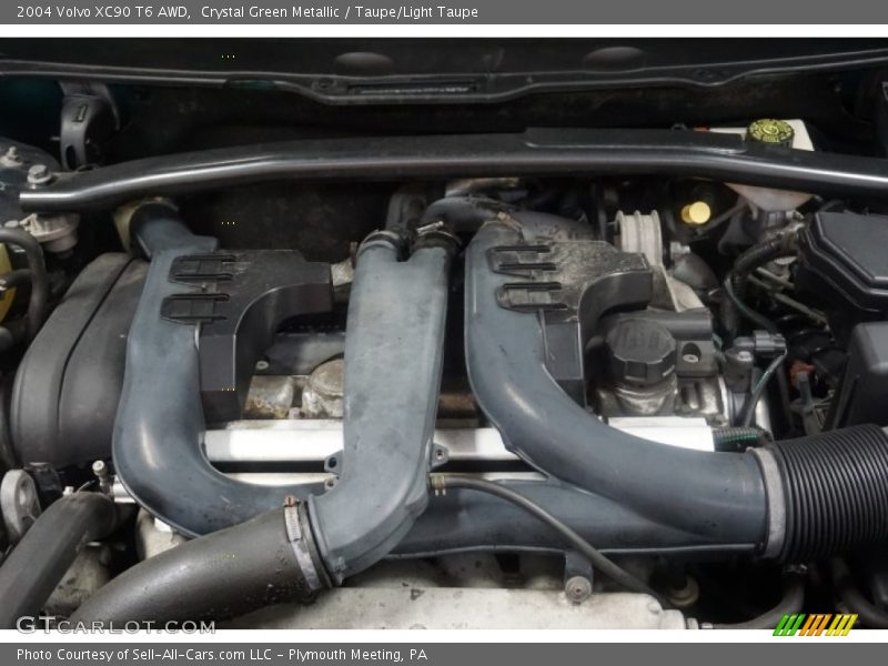 Crystal Green Metallic / Taupe/Light Taupe 2004 Volvo XC90 T6 AWD
