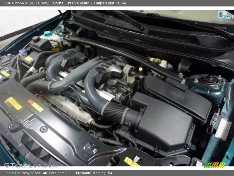 Crystal Green Metallic / Taupe/Light Taupe 2004 Volvo XC90 T6 AWD