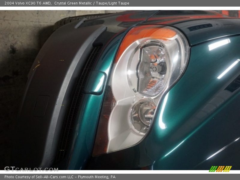 Crystal Green Metallic / Taupe/Light Taupe 2004 Volvo XC90 T6 AWD