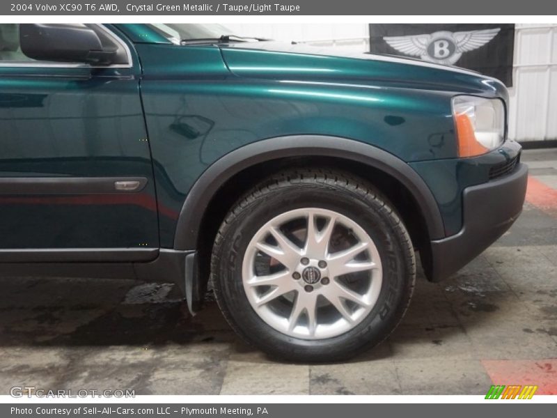 Crystal Green Metallic / Taupe/Light Taupe 2004 Volvo XC90 T6 AWD
