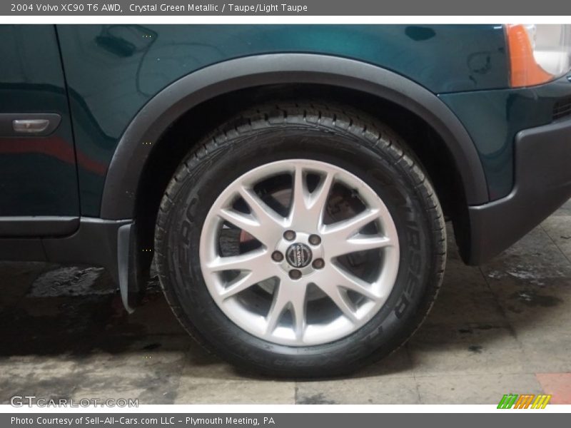 Crystal Green Metallic / Taupe/Light Taupe 2004 Volvo XC90 T6 AWD