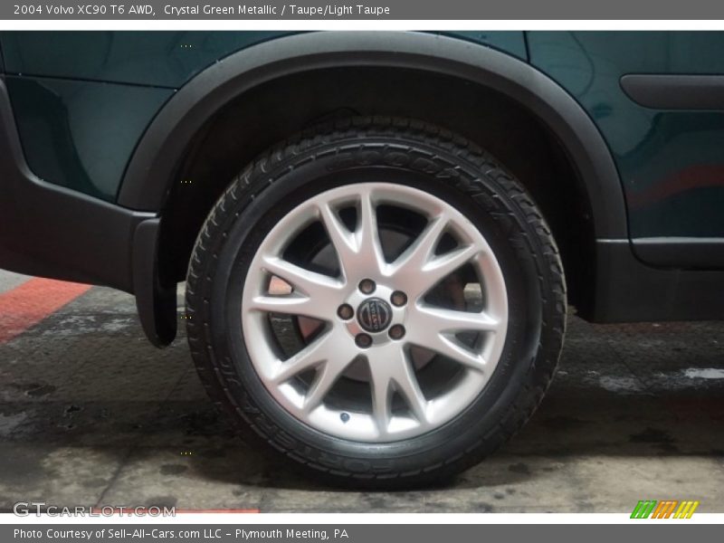 Crystal Green Metallic / Taupe/Light Taupe 2004 Volvo XC90 T6 AWD