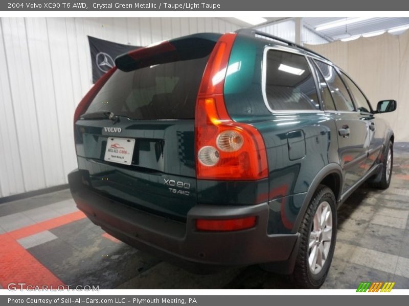 Crystal Green Metallic / Taupe/Light Taupe 2004 Volvo XC90 T6 AWD