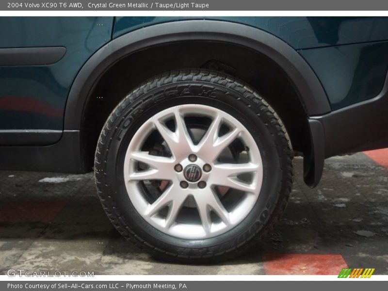 Crystal Green Metallic / Taupe/Light Taupe 2004 Volvo XC90 T6 AWD
