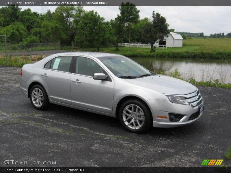 Brilliant Silver Metallic / Charcoal Black 2010 Ford Fusion SEL