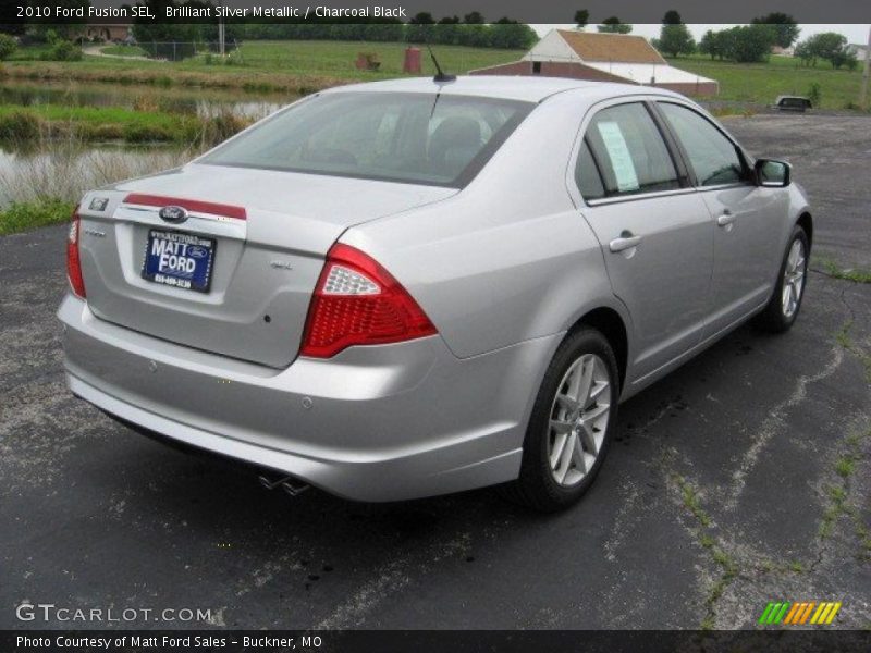 Brilliant Silver Metallic / Charcoal Black 2010 Ford Fusion SEL