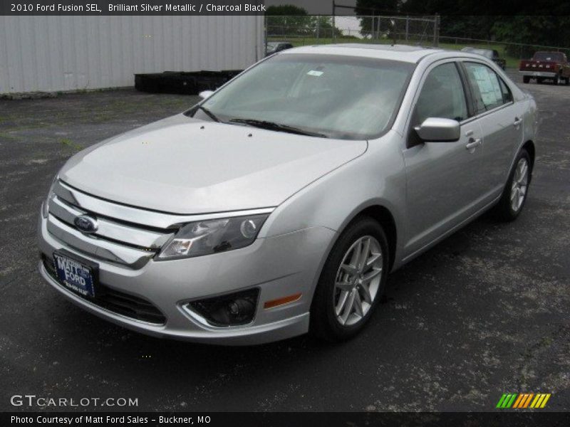 Brilliant Silver Metallic / Charcoal Black 2010 Ford Fusion SEL