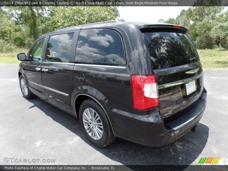 Mocha Java Pearl Coat / Dark Frost Beige/Medium Frost Beige 2014 Chrysler Town & Country Touring-L