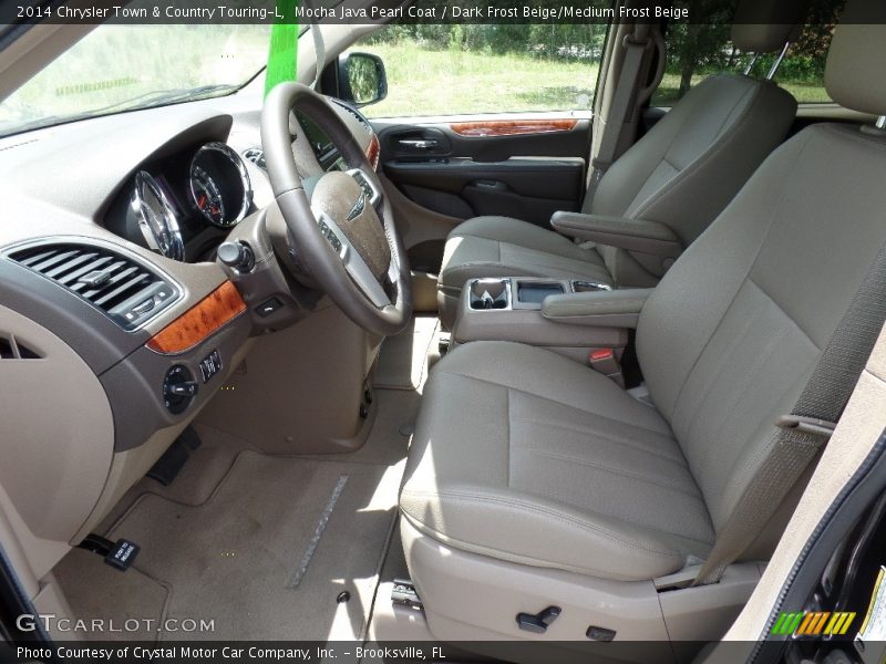 Mocha Java Pearl Coat / Dark Frost Beige/Medium Frost Beige 2014 Chrysler Town & Country Touring-L