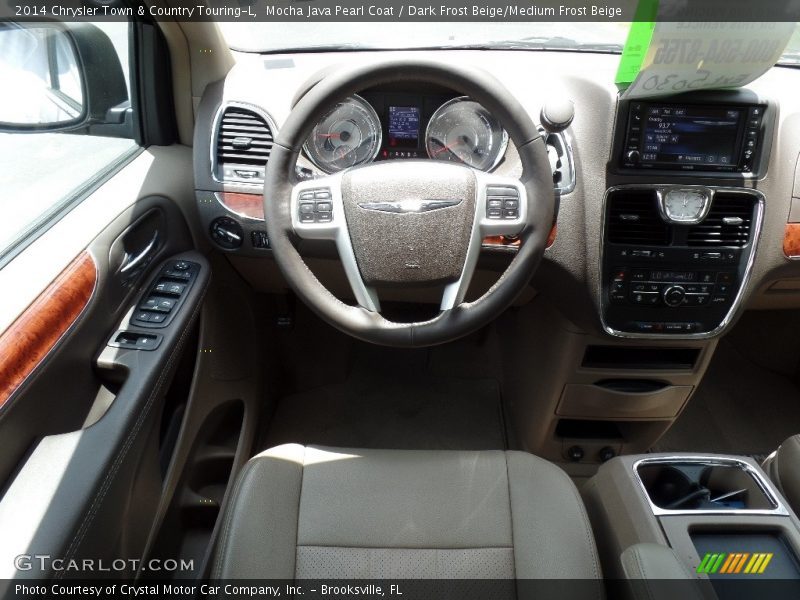 Mocha Java Pearl Coat / Dark Frost Beige/Medium Frost Beige 2014 Chrysler Town & Country Touring-L