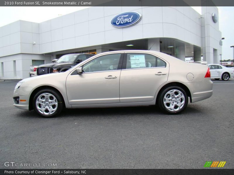 Smokestone Metallic / Camel 2010 Ford Fusion SE