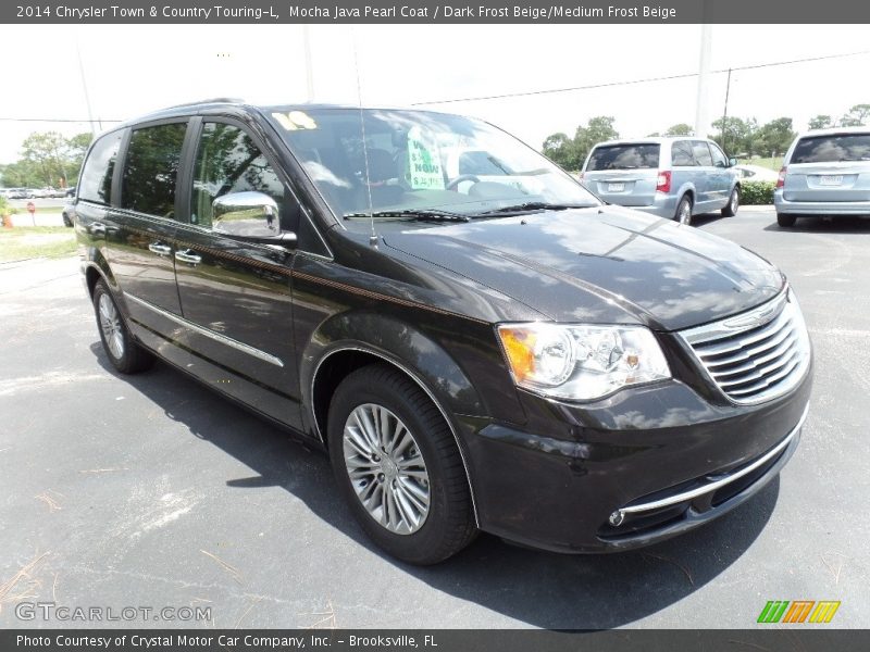 Mocha Java Pearl Coat / Dark Frost Beige/Medium Frost Beige 2014 Chrysler Town & Country Touring-L