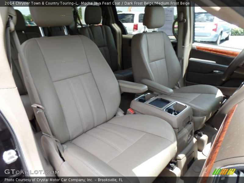 Mocha Java Pearl Coat / Dark Frost Beige/Medium Frost Beige 2014 Chrysler Town & Country Touring-L