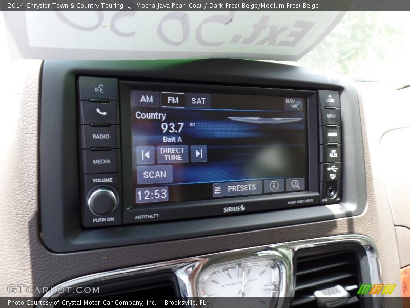 Mocha Java Pearl Coat / Dark Frost Beige/Medium Frost Beige 2014 Chrysler Town & Country Touring-L