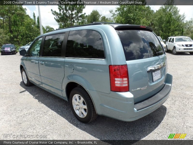Clearwater Blue Pearlcoat / Medium Slate Gray/Light Shale 2008 Chrysler Town & Country Touring