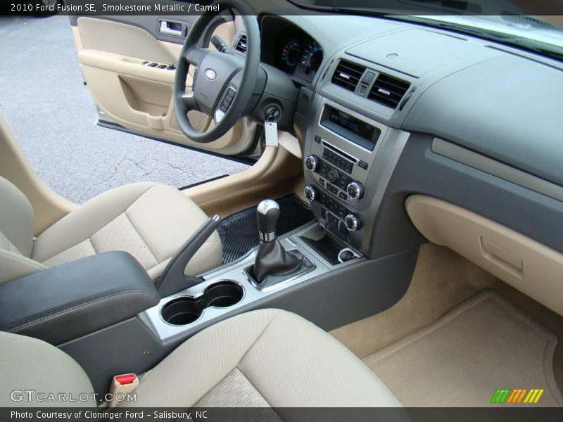 Smokestone Metallic / Camel 2010 Ford Fusion SE