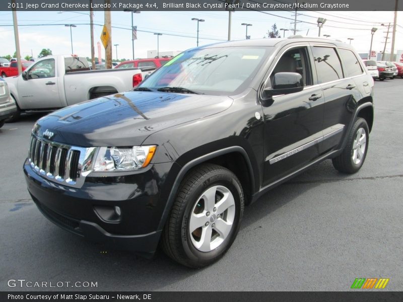 Brilliant Black Crystal Pearl / Dark Graystone/Medium Graystone 2011 Jeep Grand Cherokee Laredo X Package 4x4