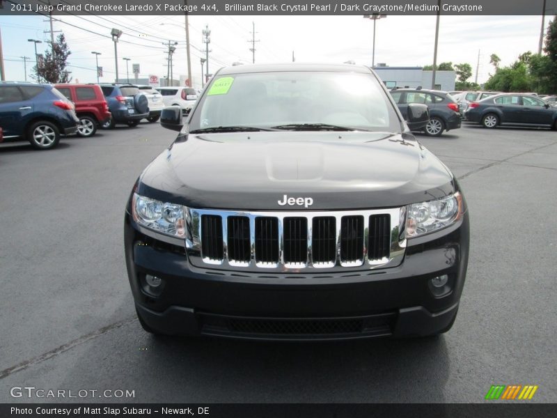 Brilliant Black Crystal Pearl / Dark Graystone/Medium Graystone 2011 Jeep Grand Cherokee Laredo X Package 4x4