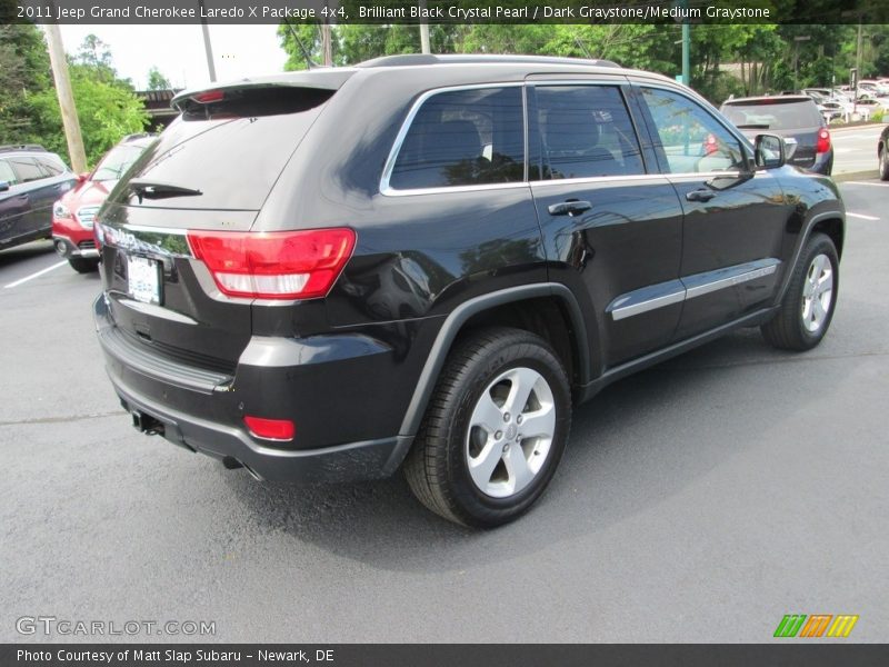 Brilliant Black Crystal Pearl / Dark Graystone/Medium Graystone 2011 Jeep Grand Cherokee Laredo X Package 4x4