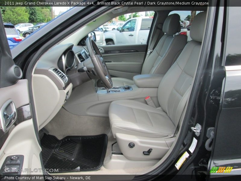 Brilliant Black Crystal Pearl / Dark Graystone/Medium Graystone 2011 Jeep Grand Cherokee Laredo X Package 4x4