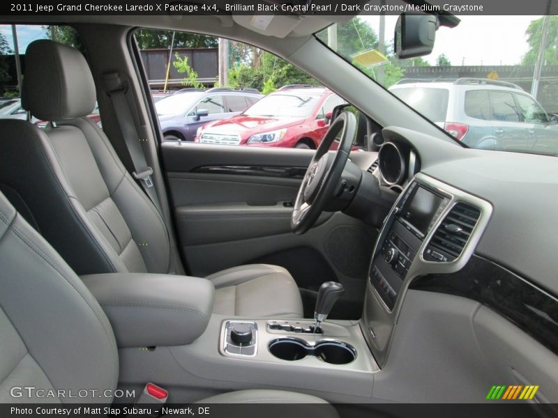Brilliant Black Crystal Pearl / Dark Graystone/Medium Graystone 2011 Jeep Grand Cherokee Laredo X Package 4x4