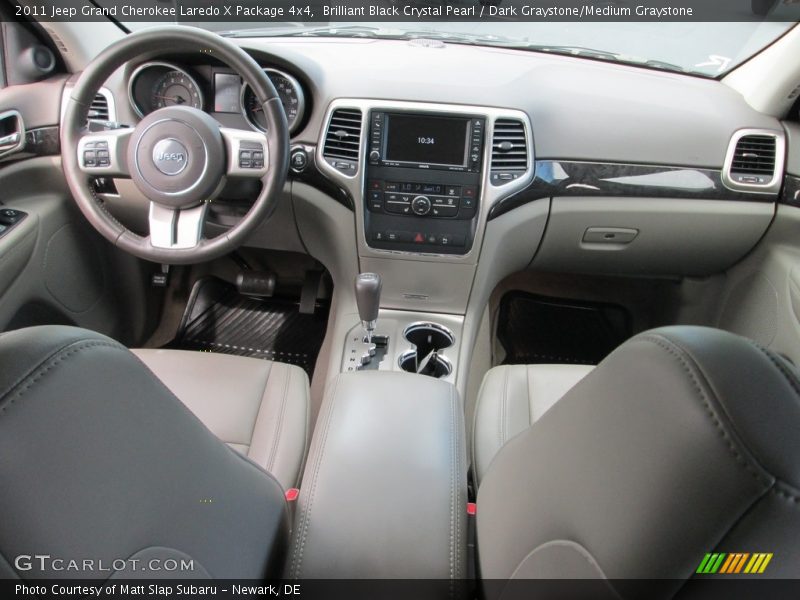 Brilliant Black Crystal Pearl / Dark Graystone/Medium Graystone 2011 Jeep Grand Cherokee Laredo X Package 4x4