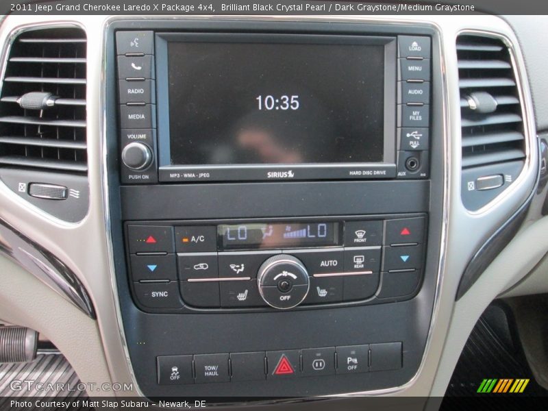 Brilliant Black Crystal Pearl / Dark Graystone/Medium Graystone 2011 Jeep Grand Cherokee Laredo X Package 4x4