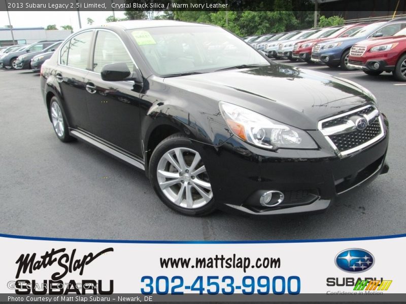 Crystal Black Silica / Warm Ivory Leather 2013 Subaru Legacy 2.5i Limited