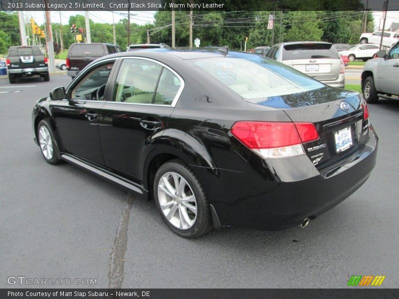 Crystal Black Silica / Warm Ivory Leather 2013 Subaru Legacy 2.5i Limited