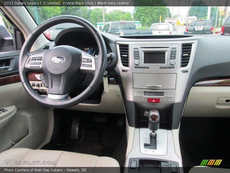 Crystal Black Silica / Warm Ivory Leather 2013 Subaru Legacy 2.5i Limited