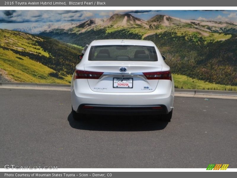 Blizzard Pearl / Black 2016 Toyota Avalon Hybrid Limited