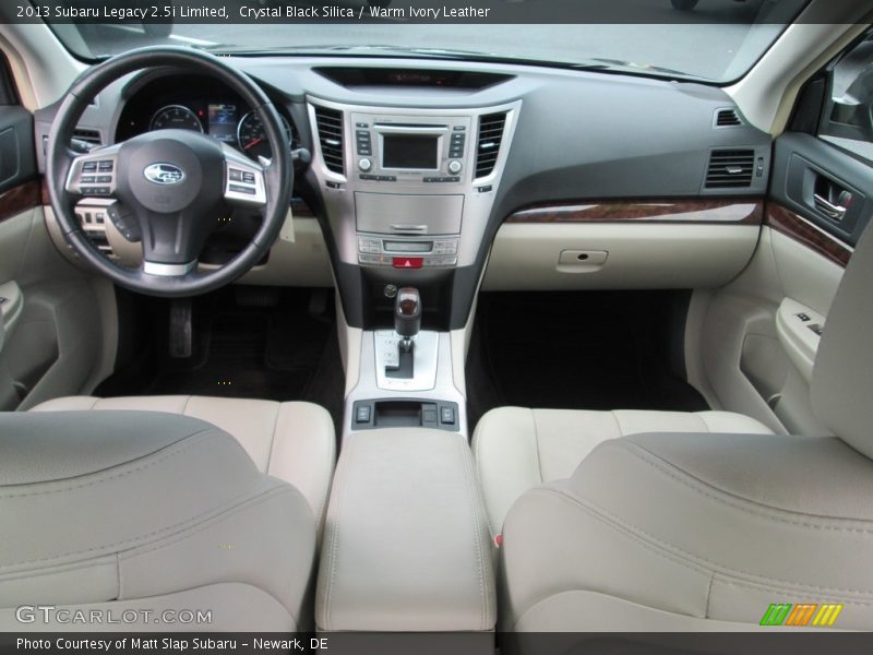 Crystal Black Silica / Warm Ivory Leather 2013 Subaru Legacy 2.5i Limited