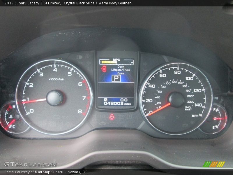 Crystal Black Silica / Warm Ivory Leather 2013 Subaru Legacy 2.5i Limited