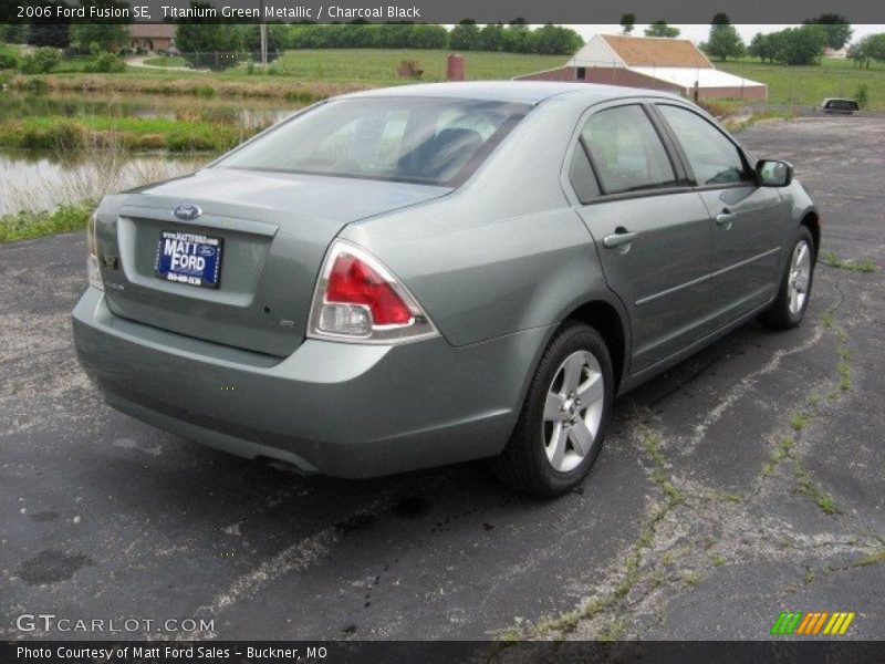 Titanium Green Metallic / Charcoal Black 2006 Ford Fusion SE